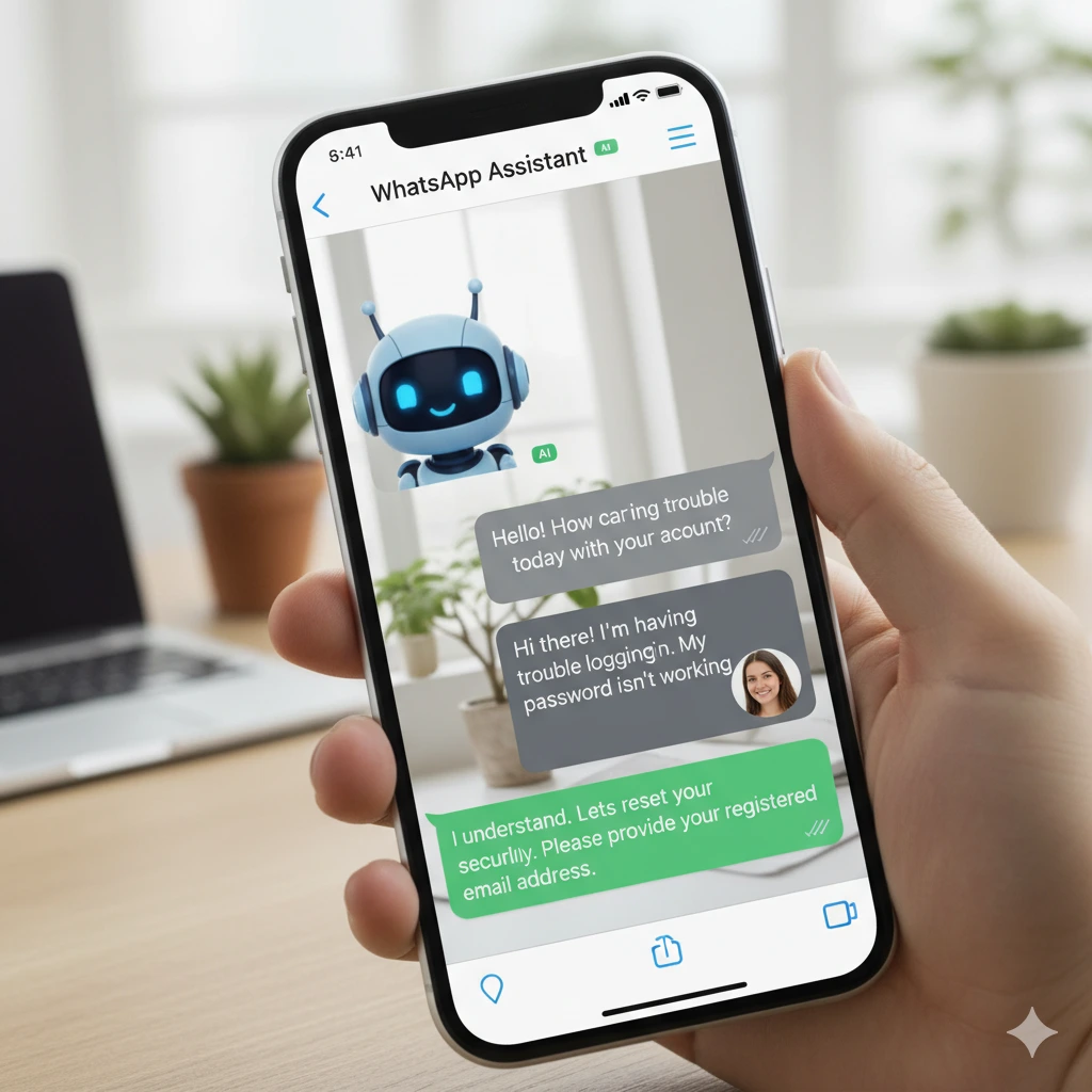 AI shopping assistant chatting with customer