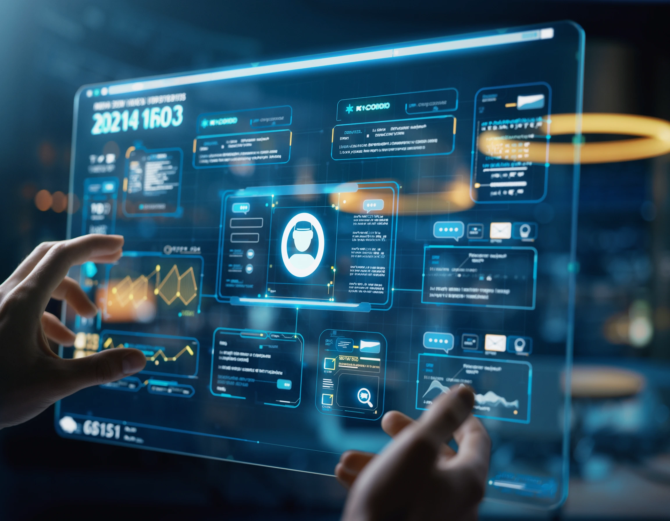 Autonomous AI agent navigating a customer query